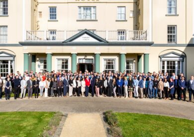 An image of all the staff on their away day