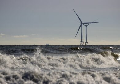 An image of an offshore wind farm