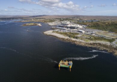 An image of a small harbour in Ros An Mhil, Ireland