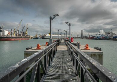 An image of a roll on roll off jetty