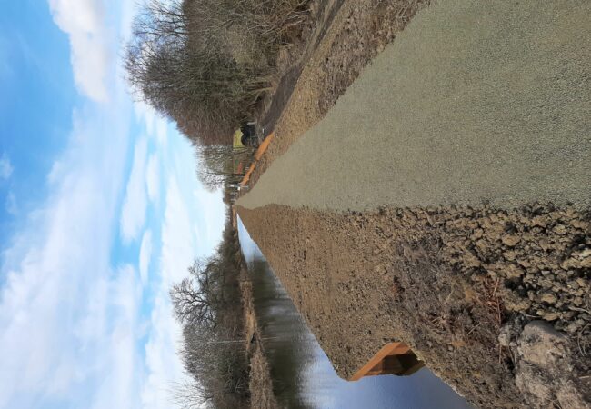 An image of the Union Canal Remedial Works