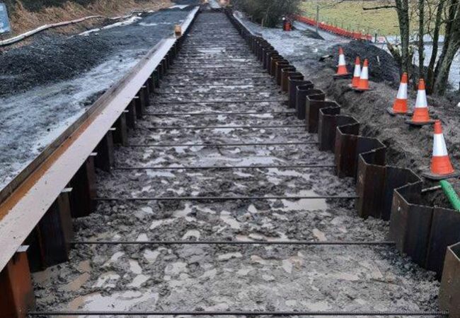 An image of the Union Canal Remedial Works